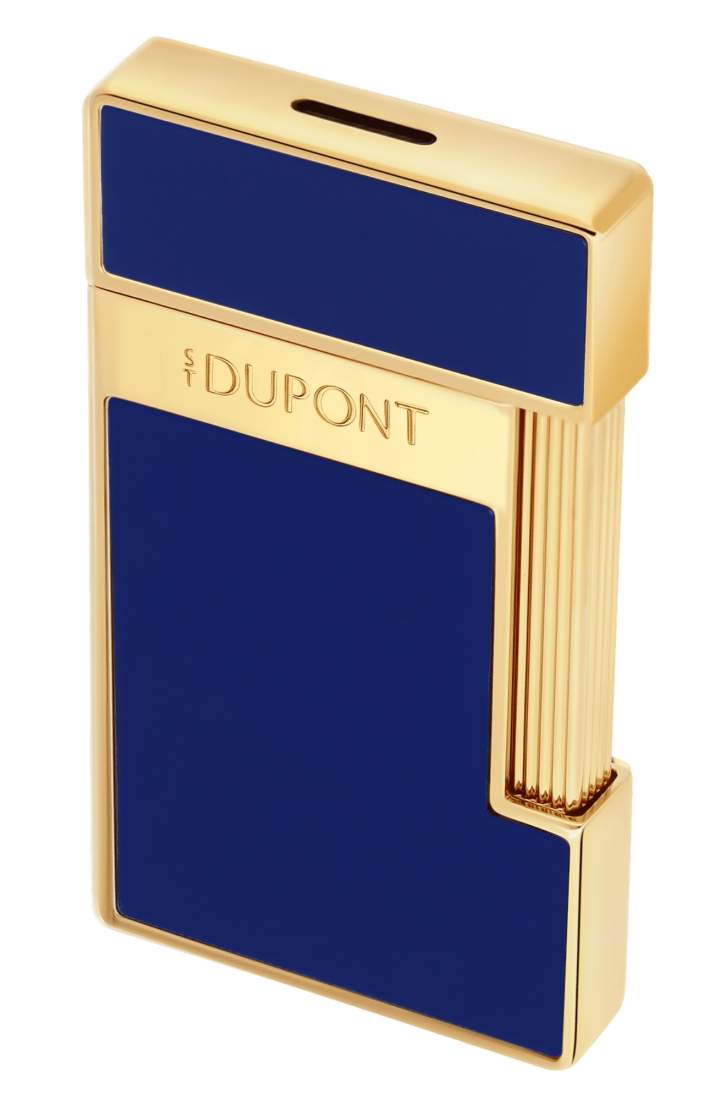 Produktbild: S.T. Dupont Slimmy Feuerzeug blau gold