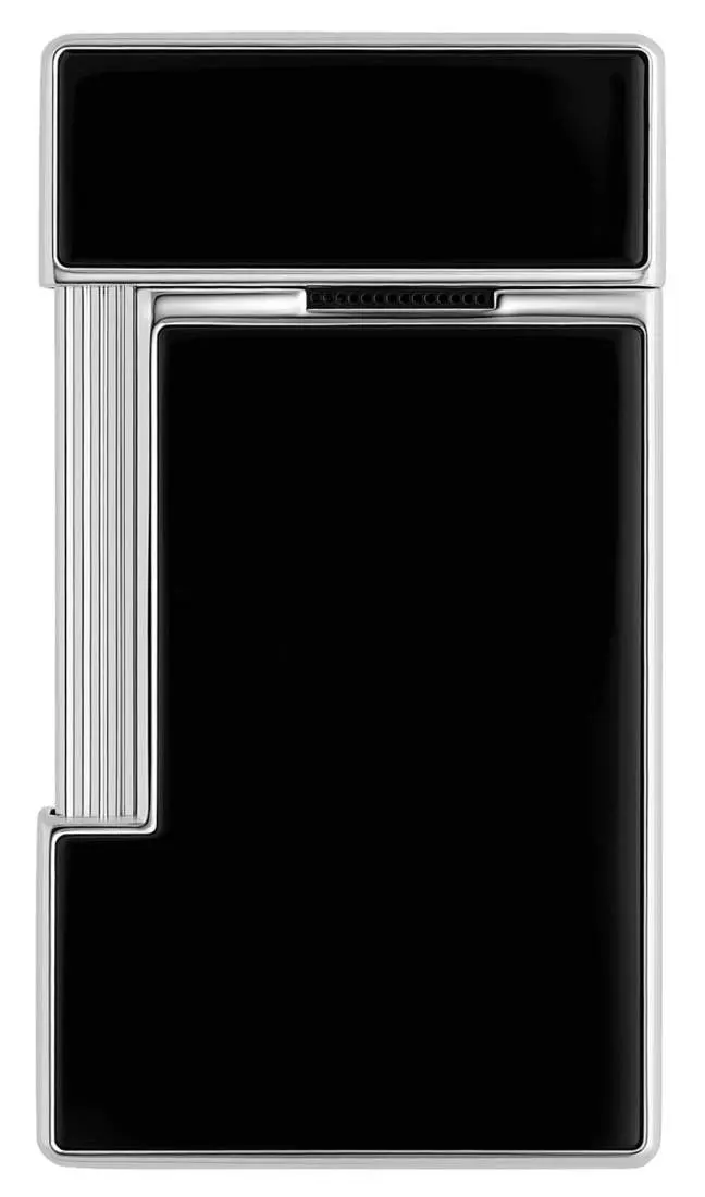 Produktbild: S.T. Dupont Slimmy Feuerzeug schwarz chrom hinten