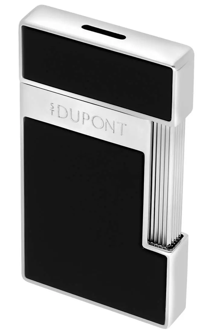 Produktbild: S.T. Dupont Slimmy Feuerzeug schwarz chrom