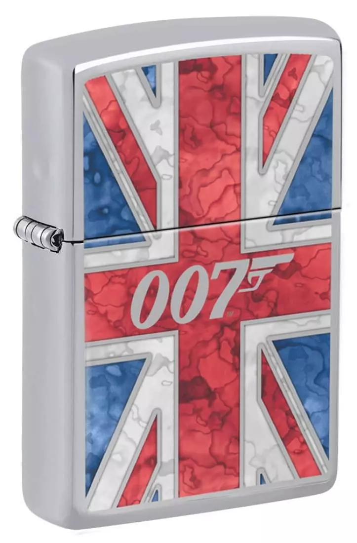 Produktbild: Zippo James Bond 007 Union Jack Chrom poliert Feuerzeug