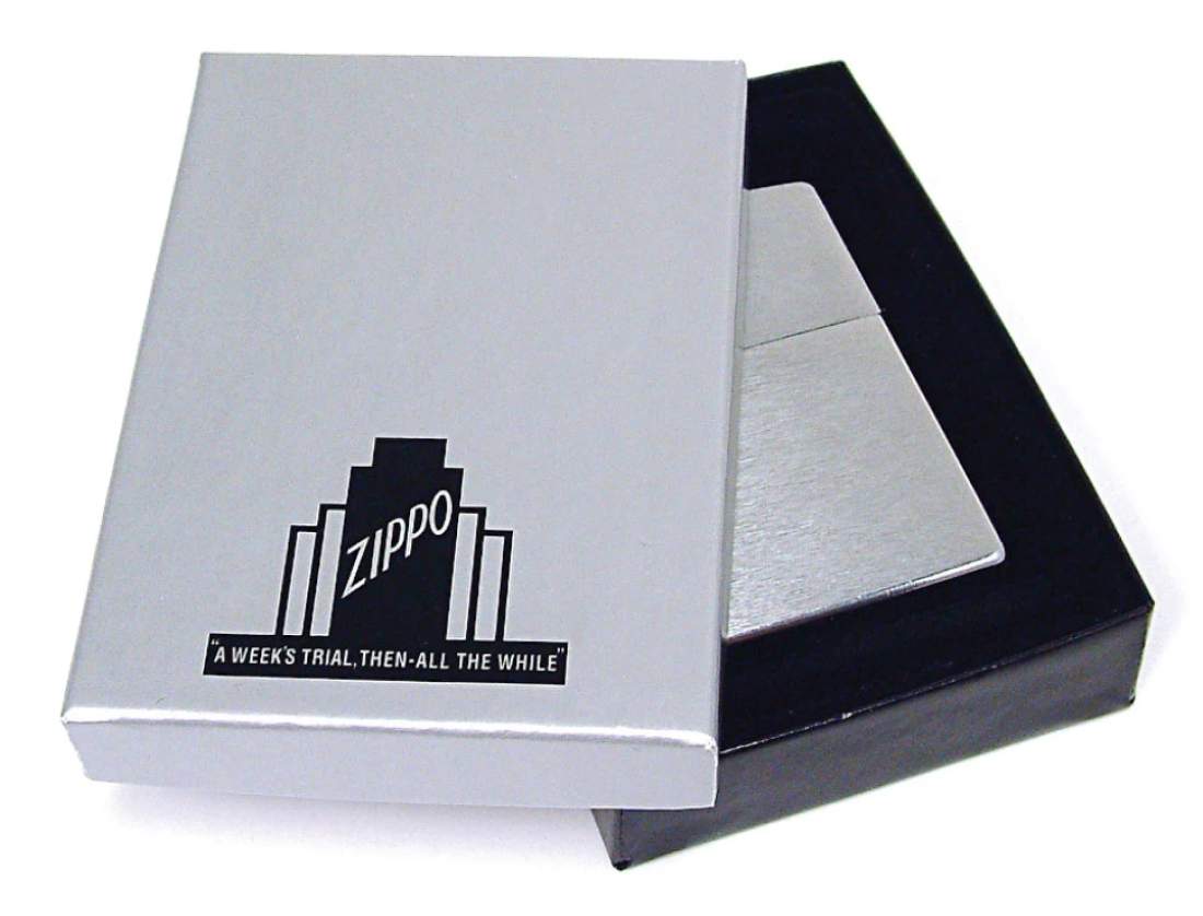 Produktbild: Zippo Chrom gebürstet Replica 1941 Feuerzeug Verpackung