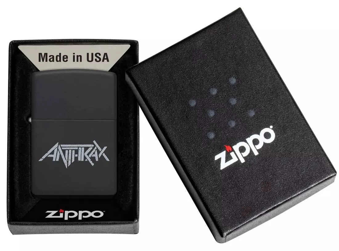 Produktbild: Zippo 60007796 Anthrax Logo Feuerzeug Verpackung