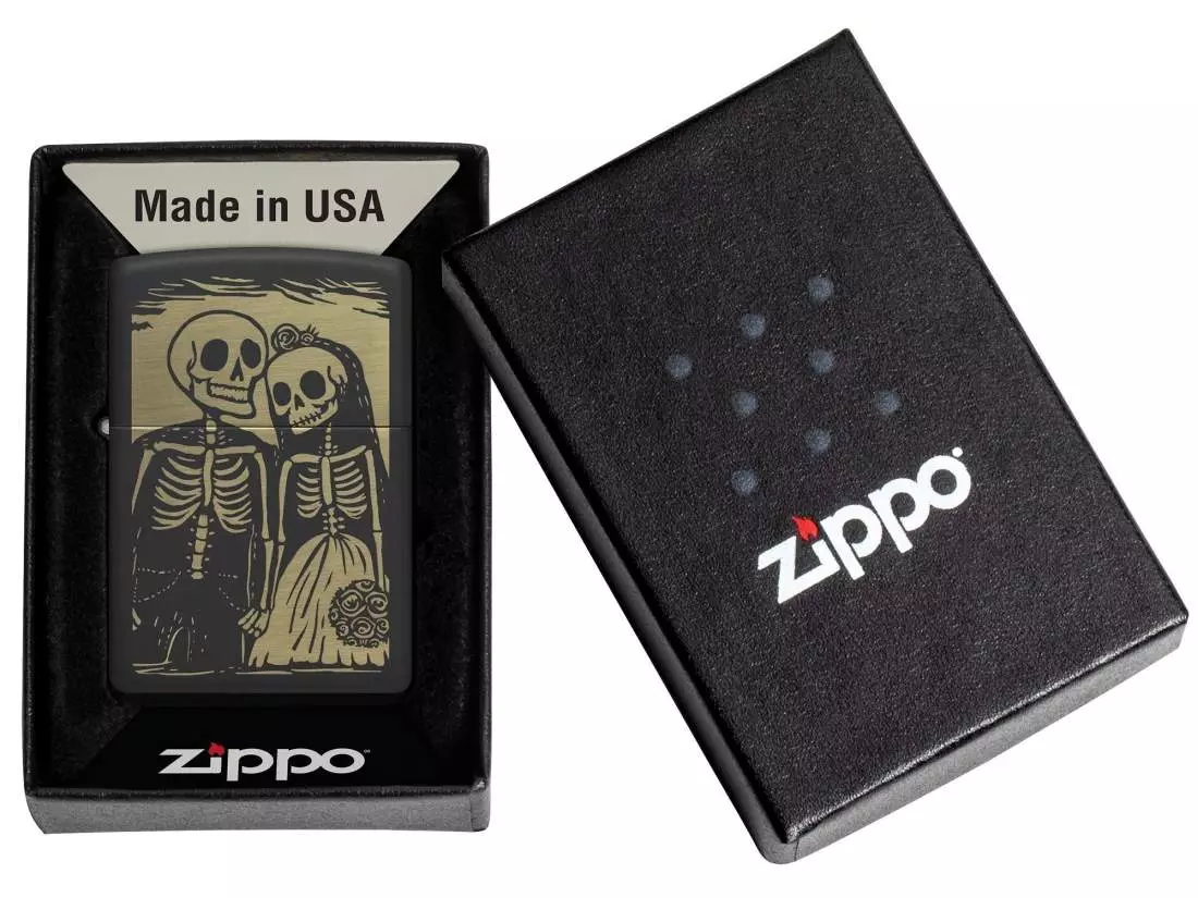 Produktbild: Zippo 60007808 Skeleton Couple Feuerzeug Verpackung