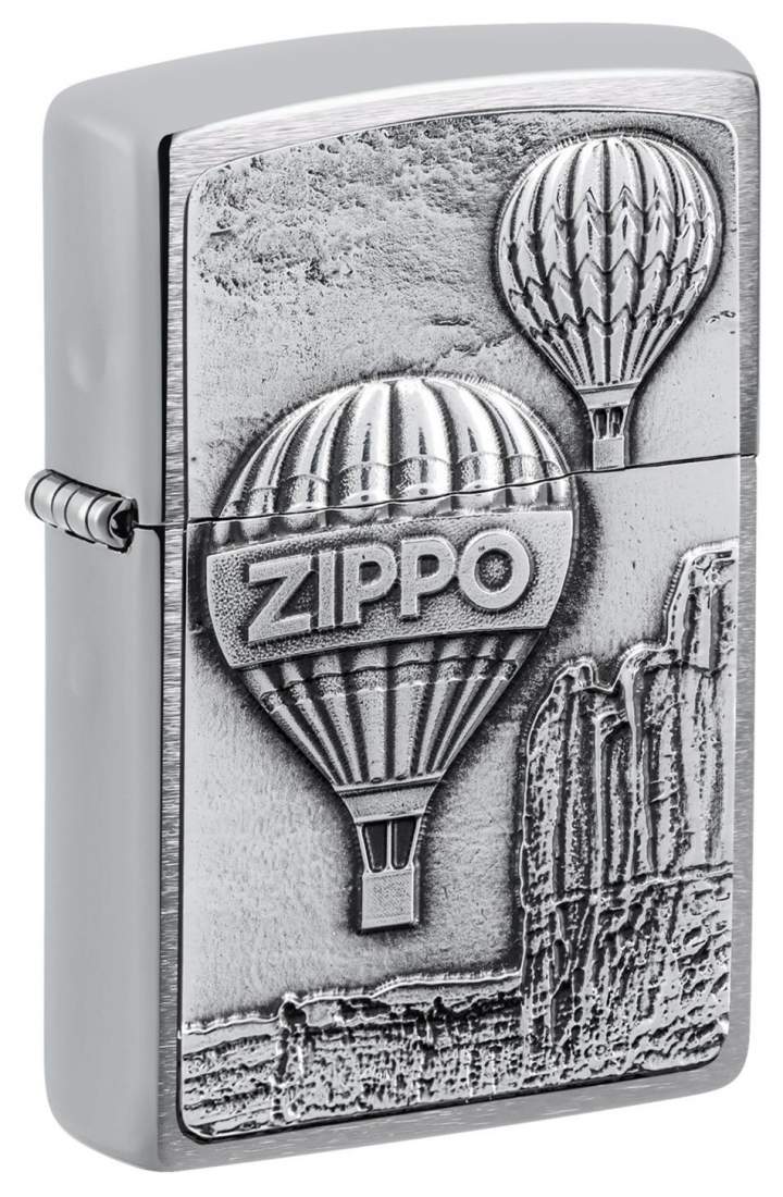 Produktbild: Zippo Aerotstat Ballon Chrom gebürstet Emblem Feuerzeug