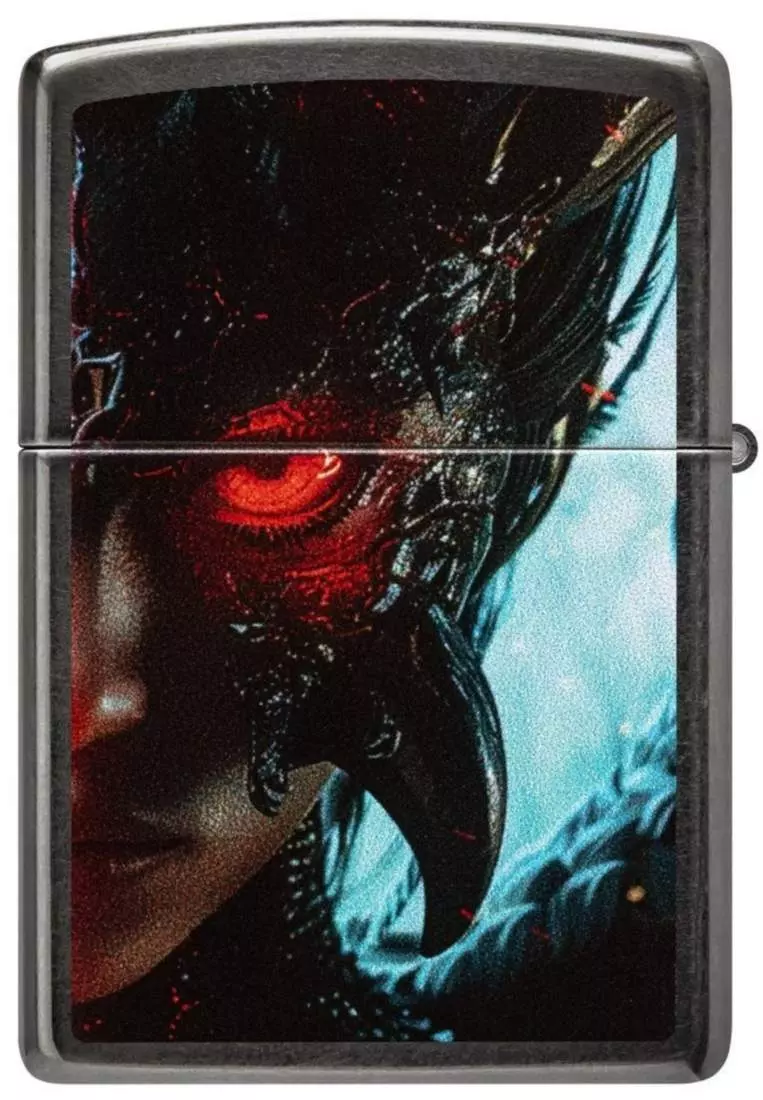 Produktbild: Zippo Angel Devil Grey Feuerzeug hinten