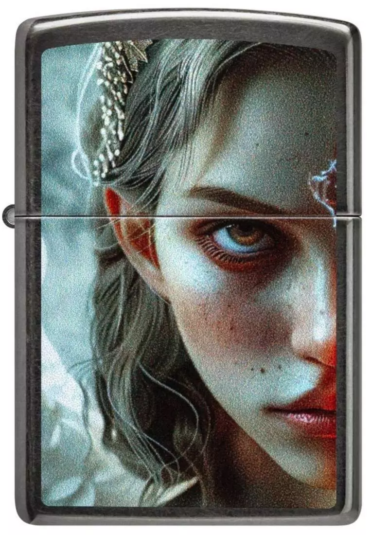 Produktbild: Zippo Angel Devil Grey Feuerzeug vorne