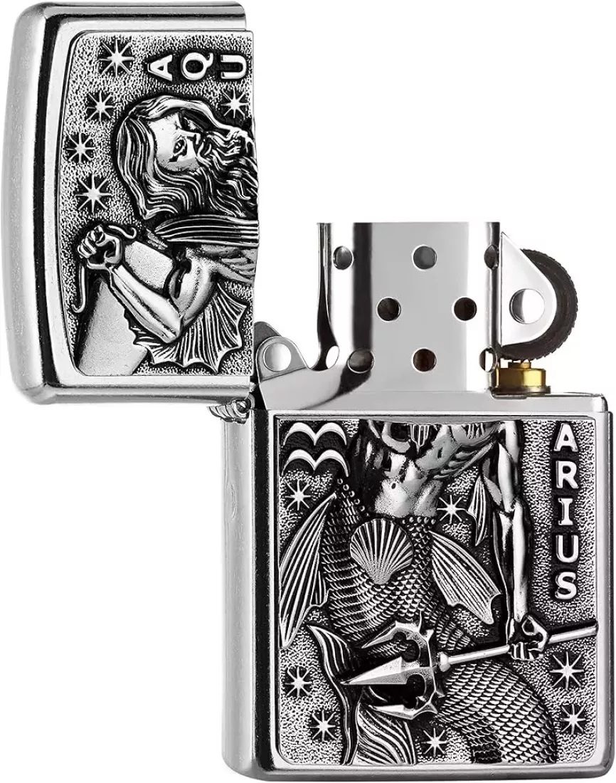 Produktbild: Zippo Aquarius Sternzeichen Wassermann Feuerzeug