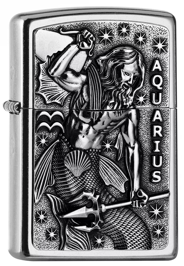 Produktbild: Zippo Aquarius Sternzeichen Wassermann Feuerzeug