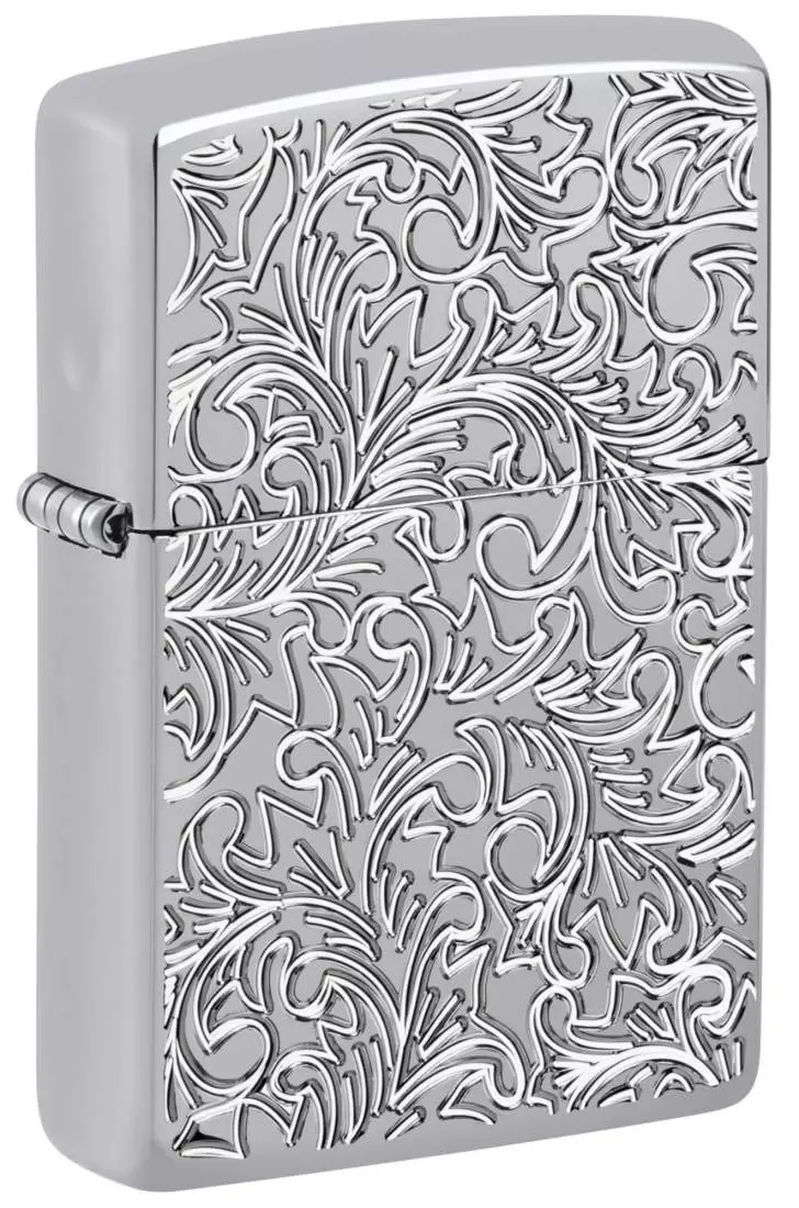 Produktbild: Zippo Deep Carved Pattern Armor Case Chrom poliert 60007508