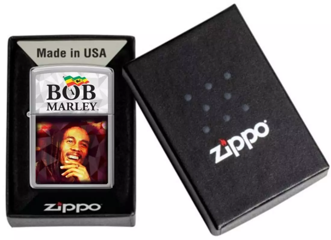 Produktbild: Zippo Bob Marley Laughing Feuerzeug 60007606 Geschenkverpackung