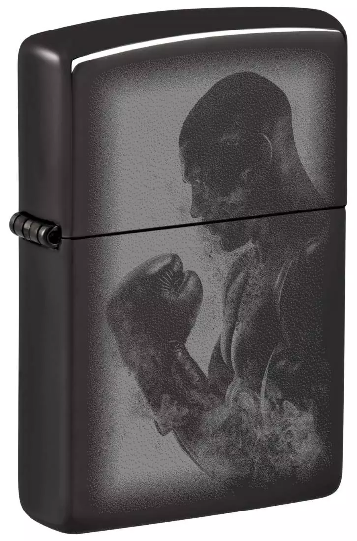 Produktbild: Zippo Boxer schwarz hoch glänzend Feuerzeug 60007519
