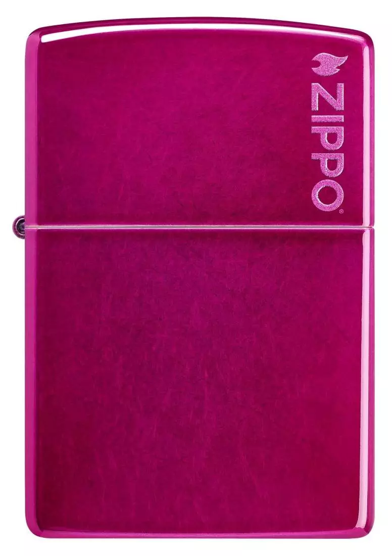 Produktbild: Zippo Candy Raspberry Himbeerrot mit Logo Feuerzeug vorne