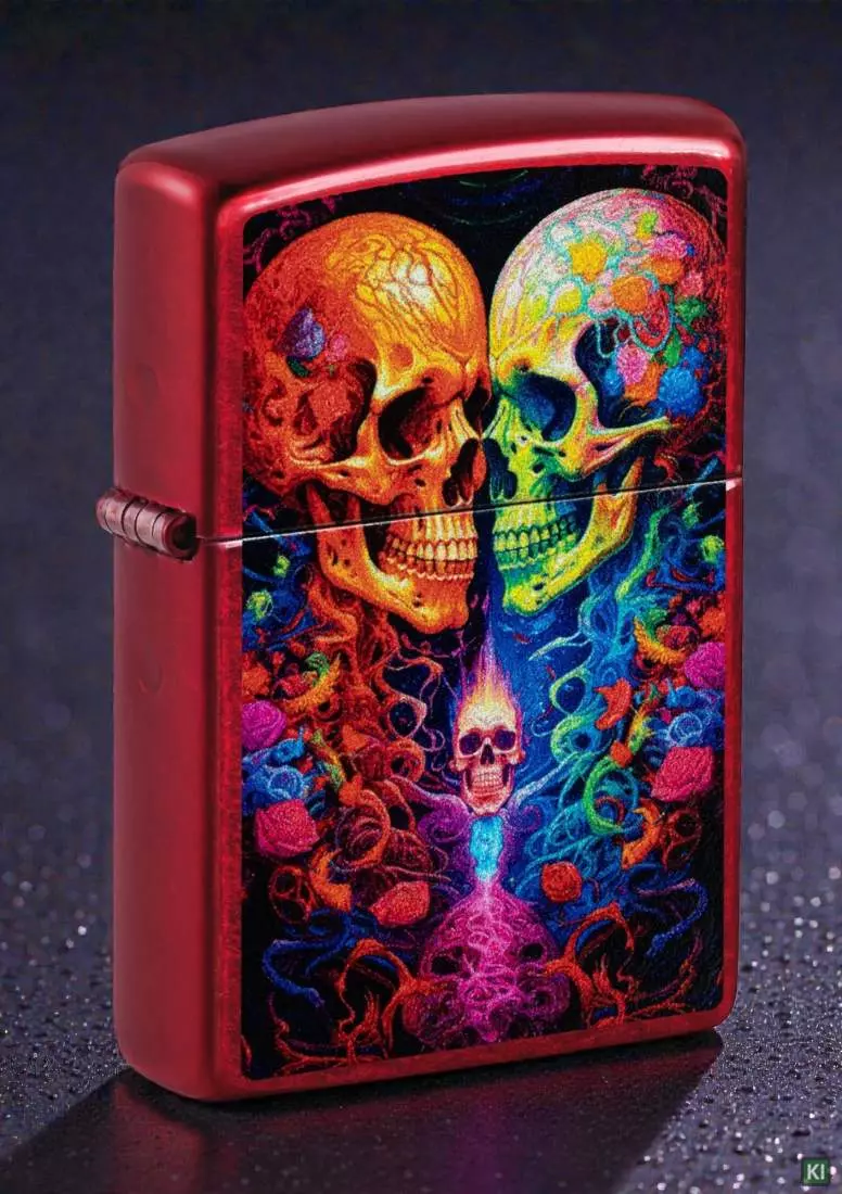 Produktbild: Zippo Candy Skull Candy Apple Red Feuerzeug Szene