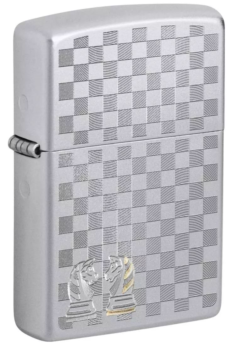 Produktbild: Zippo Chess Chrom satin Feuerzeug 60007565