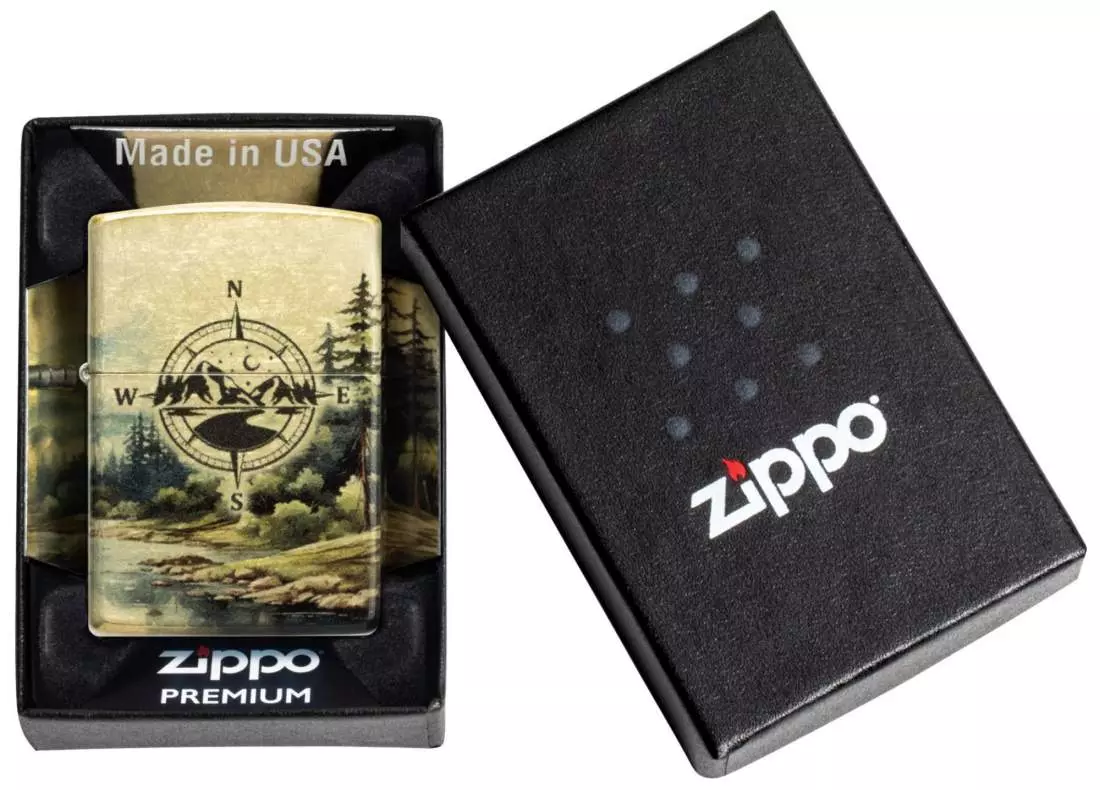 Produktbild: Zippo Compass Adventure Feuerzeug Verpackung