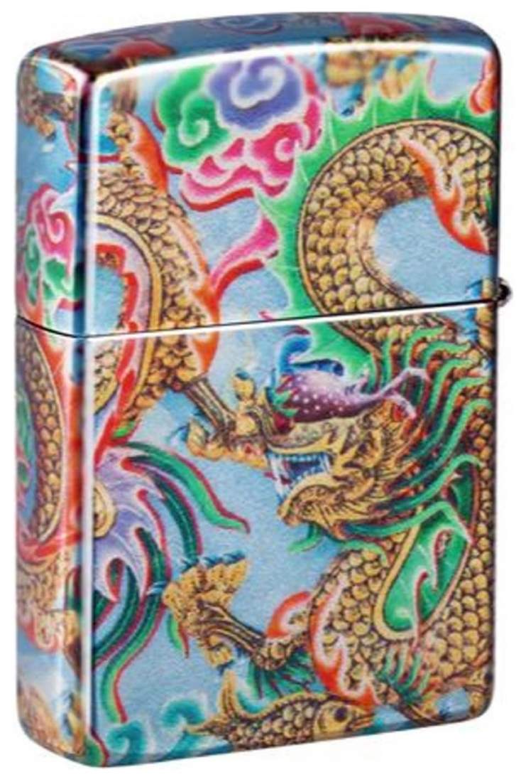 Produktbild: Zippo Dragon Design 540 Fusion Druck Feuerzeug hinten