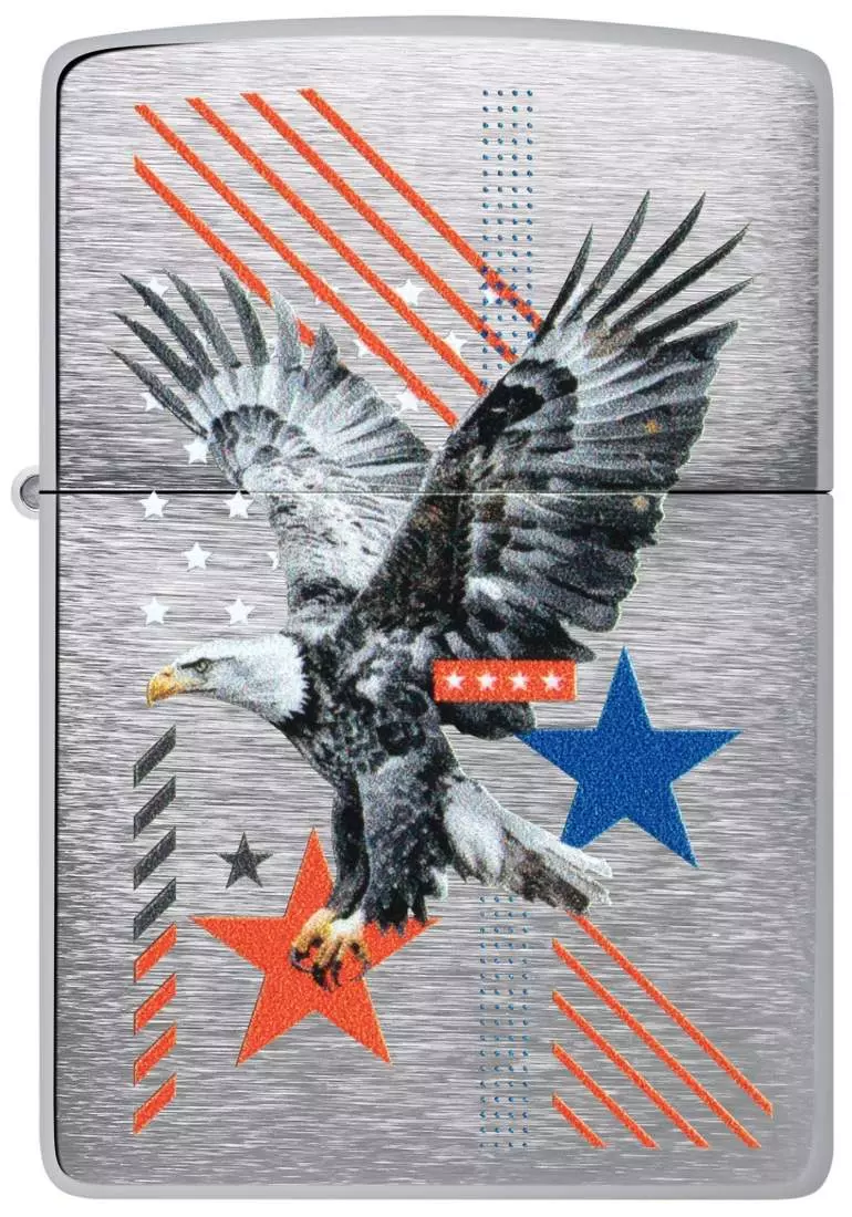 Produktbild: Zippo Eagle and Stars mit Americana-Motiv Feuerzeug vorne