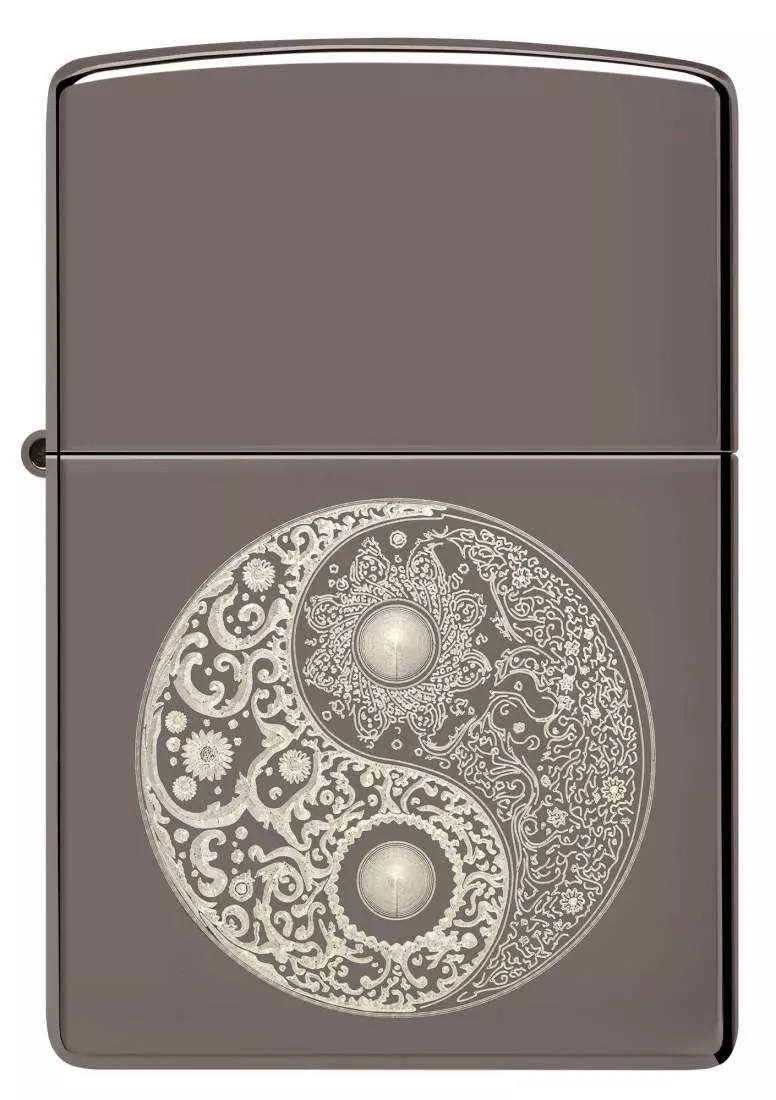 Produktbild: Zippo Noble Yin-Yang Black Ice vorne