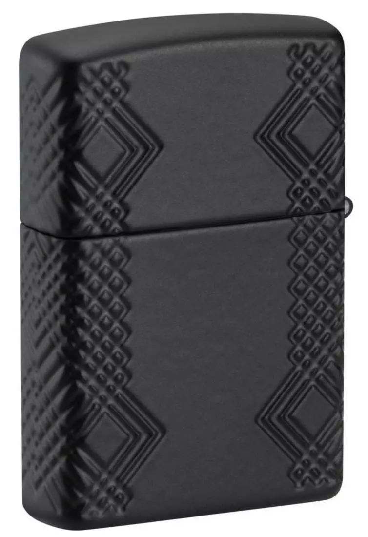 Produktbild: Zippo Flame Armor Case schwarz matt Feuerzeug hinten