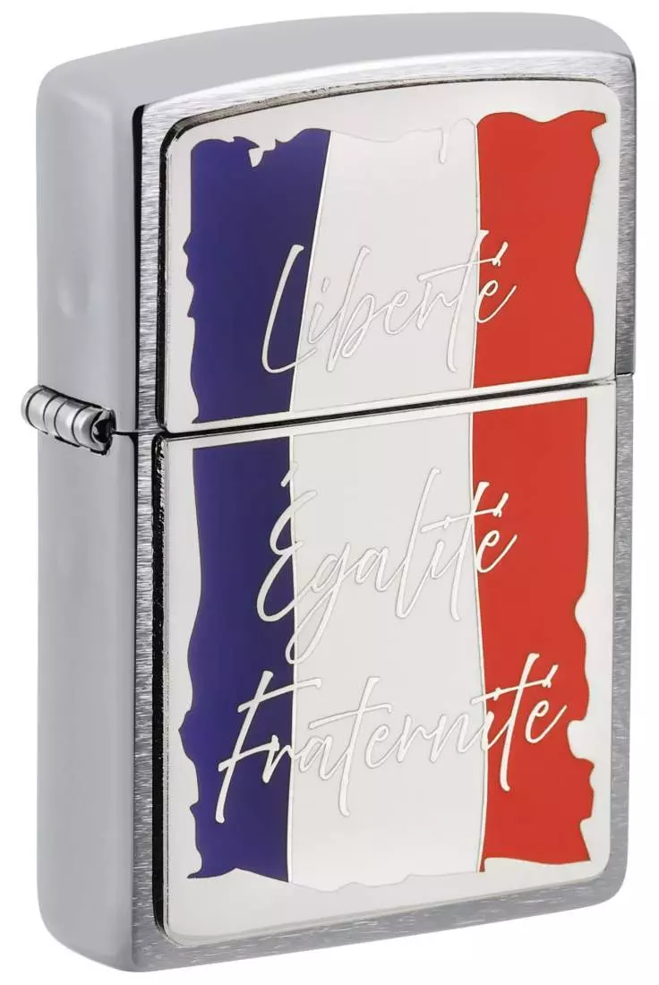Produktbild: Zippo French Motto Chrom Emblem Feuerzeug 2008090