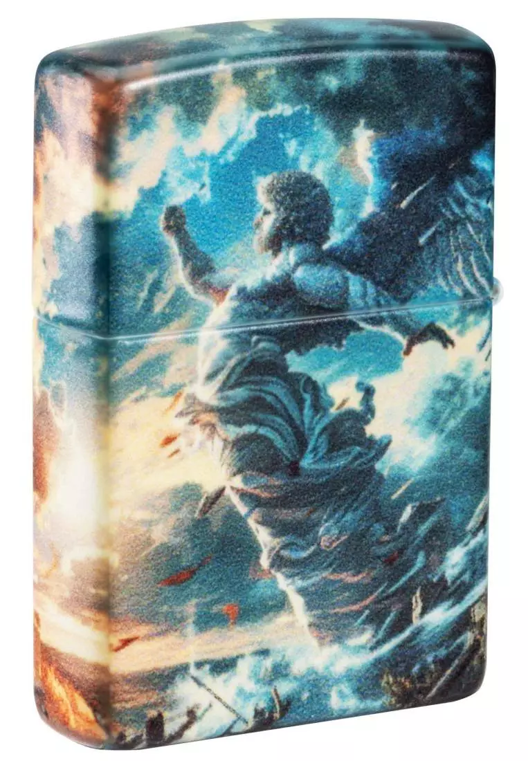 Produktbild: Zippo Greek Myths rundherum bedruckt Feuerzeug hinten