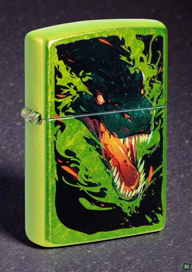 Produktbild: ZZippo Lurid Green Dragon Feuerzeug Szene