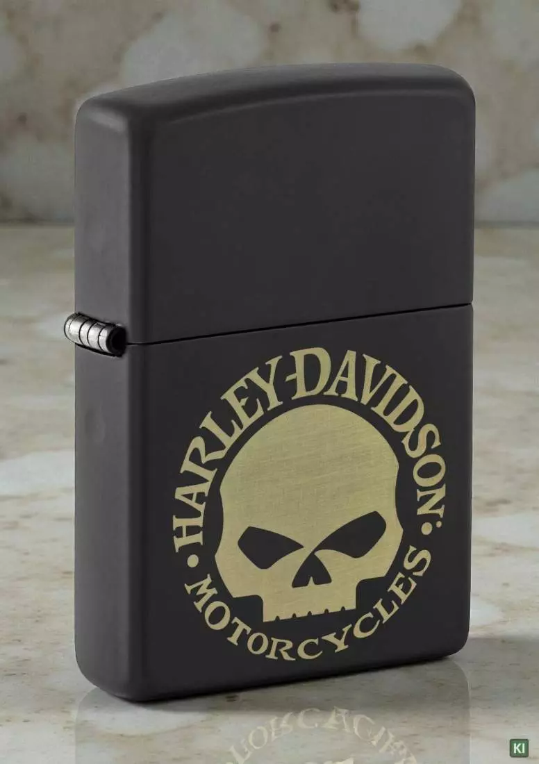 Produktbild: Zippo Harley Davidson Willie G Skull schwarz Feuerzeug Szene