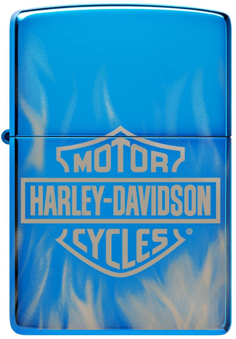 Produktbild: Zippo Harley Davidson high polished blue Feuerzeug