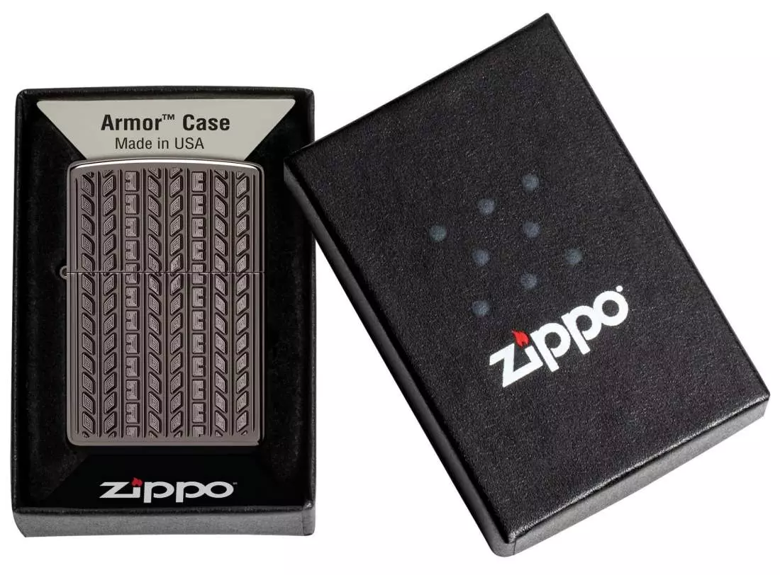 Produktbild: Zippo Geometric Muster Armor Case Black Ice Geschenkbox