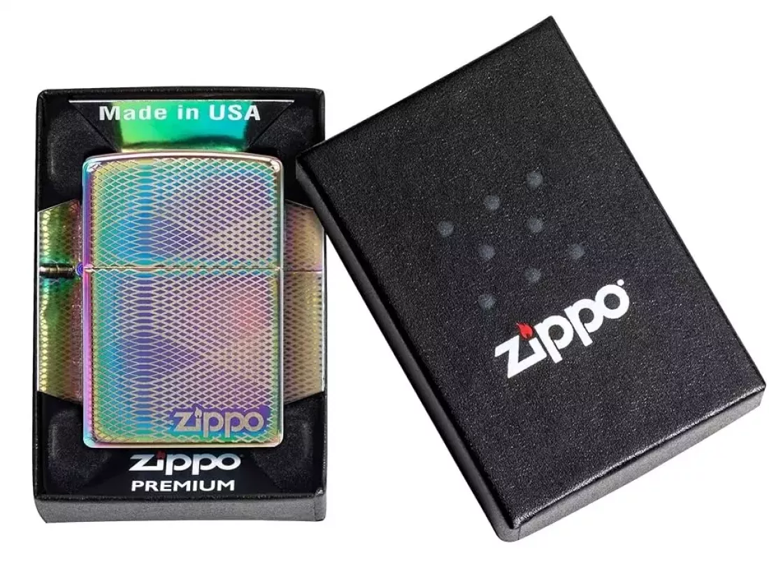 Produktbild: Zippo Illusuion Line Laser Multi Color 360 Laser Gravur Feuerzeug Verpackung