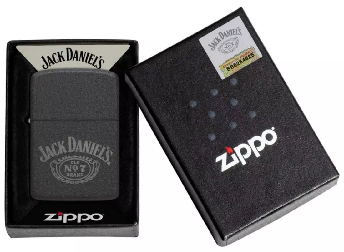 Produktbild: Zippo Jack Daniels No. 7 Black Crackle 1941 Replica Feuerzeug Verpackung