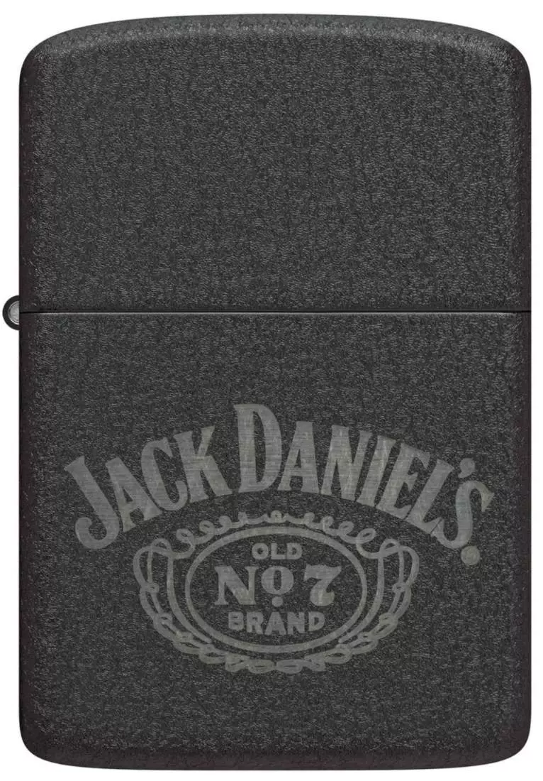 Produktbild: Zippo Jack Daniels No. 7 Black Crackle 1941 Replica Feuerzeug vorne