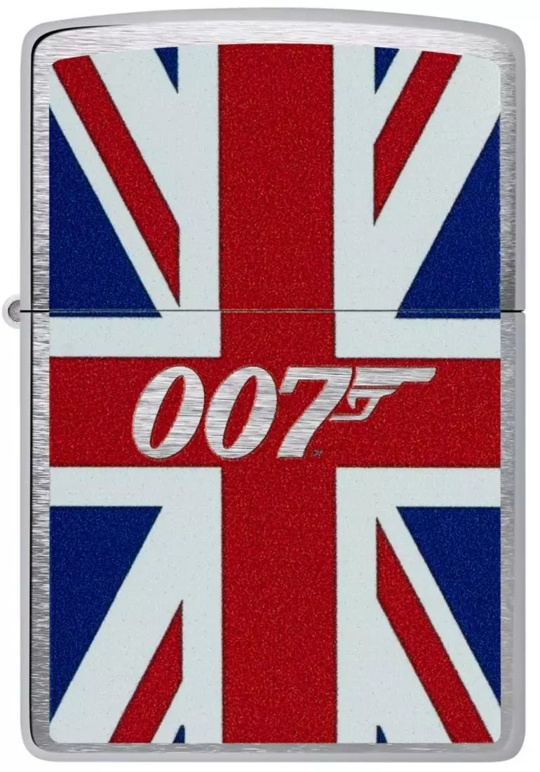 Produktbild: Zippo James Bond 007 Union Jack Chrom gebürstet 60007546 vorne