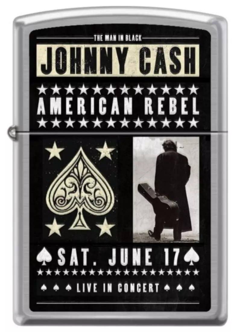 Produktbild: Zippo Johnny Cash American Rebel Feuerzeug 60007611