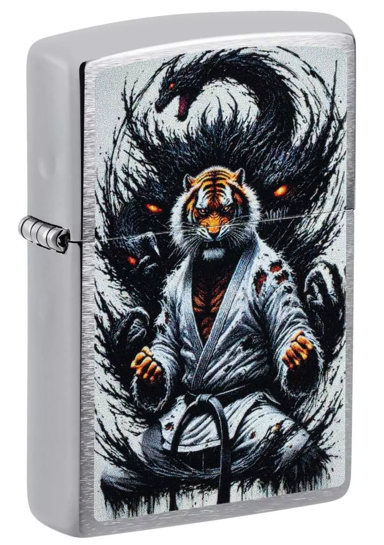 Produktbild: Zippo Karate-Tiger chrom Feuerzeug 60007646