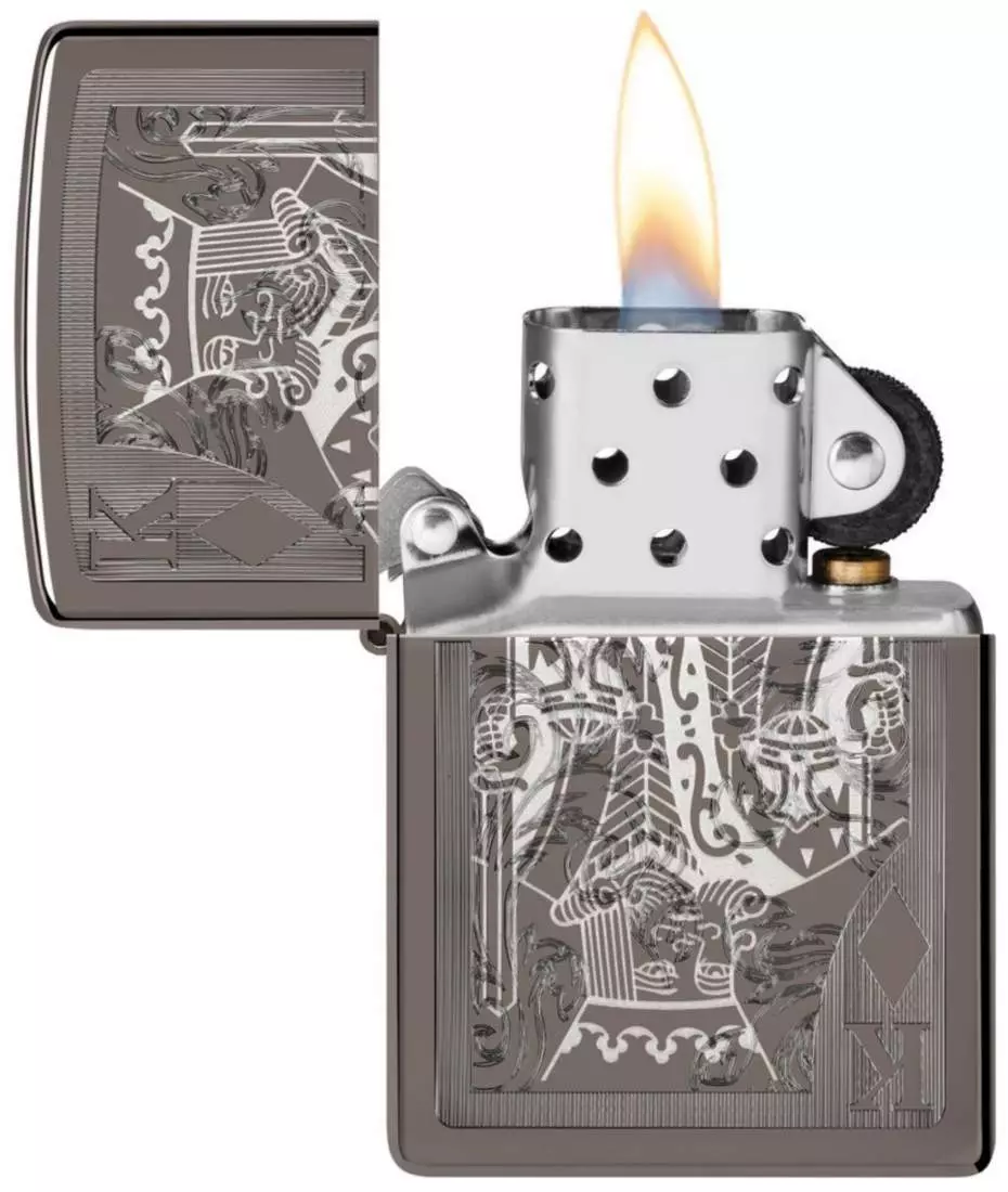 Produktbild: Zippo Kings of Diamonds Karo König offen
