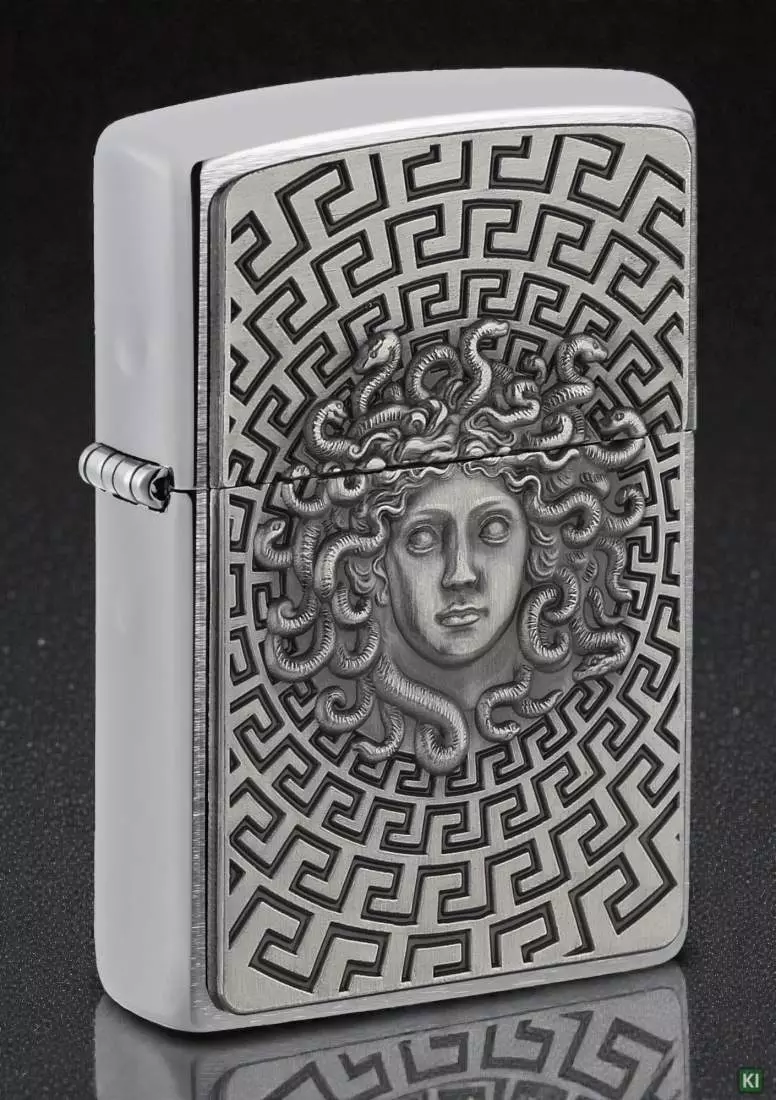 Produktbild: Zippo Medusa Emblem Chrom Feuerzeug Szene