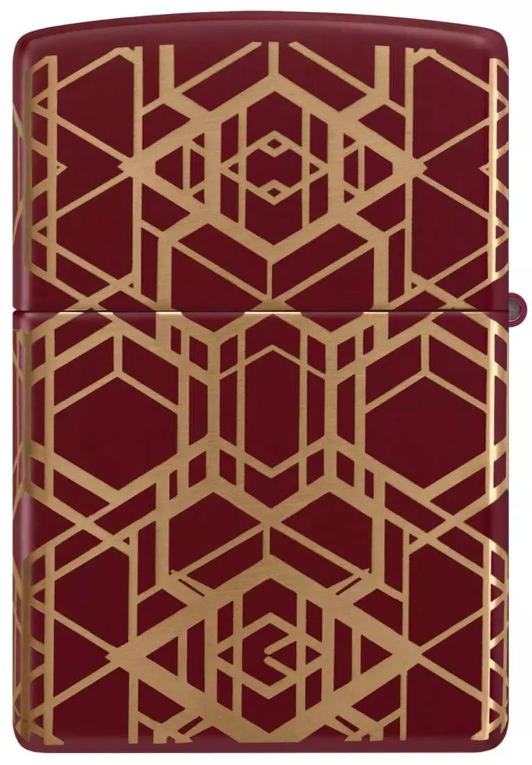 Produktbild: Zippo Merlot Laserlinien Grid PatternFeuerzeug vorne