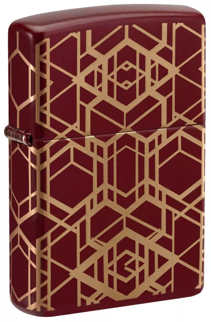 Produktbild: Zippo Merlot Laserlinien Grid PatternFeuerzeug 60007510