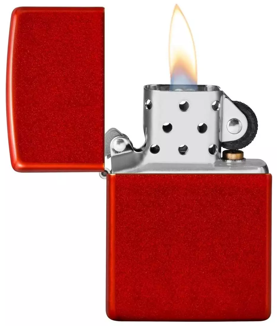 Produktbild: Zippo Metallic Red Base Model Feuerzeug offen