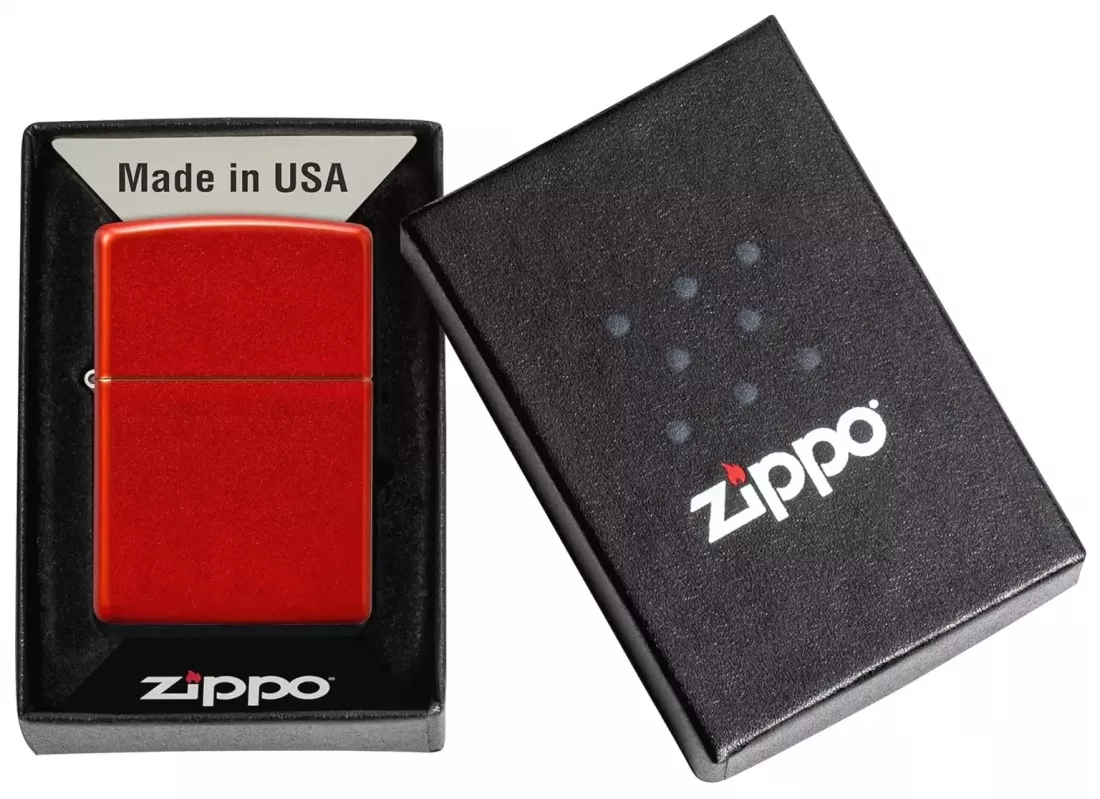 Produktbild: Zippo Metallic Red Base Model Feuerzeug Verpackung
