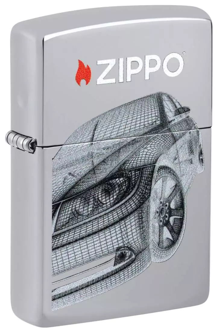 Produktbild: Zippo Modern Car 2 Chrom poliert Feuerzeug 60007563