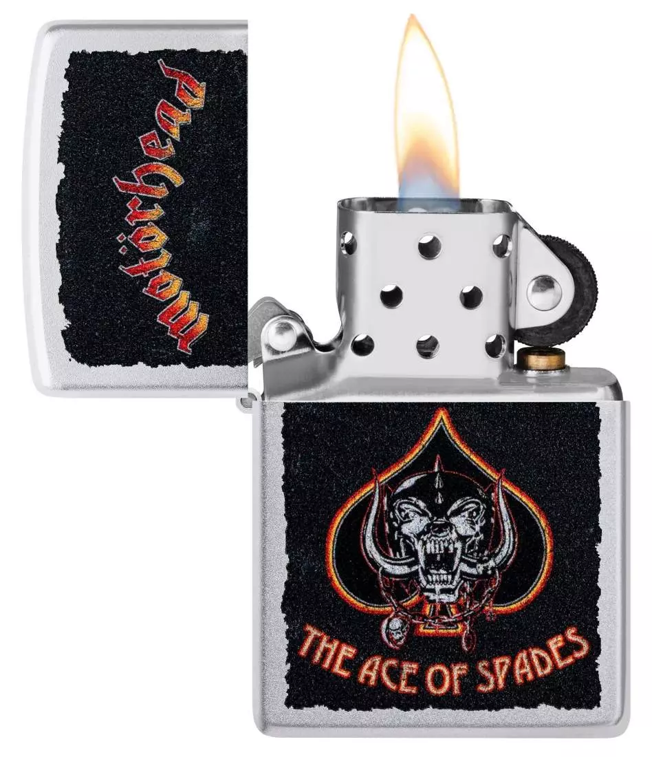 Produktbild: Zippo Motörhead The Ace of Spades Chrome Feuerzeug Flamme