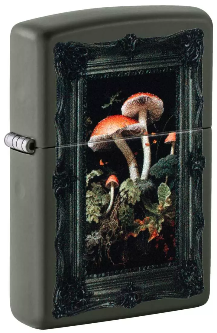 Produktbild: Zippo Mushroom Picture Green Matte Feuerzeug 60007539