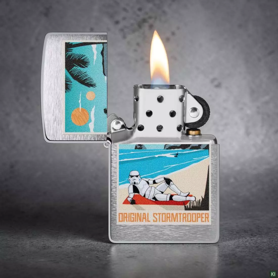 Produktbild: Zippo Original Stormtrooper Beach Chrom gebürstet Feuerzeug Szene