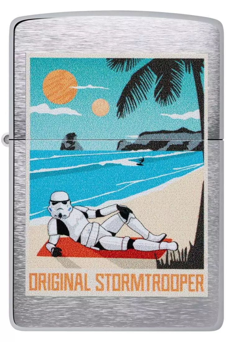 Produktbild: Zippo Original Stormtrooper Beach Chrom gebürstet Feuerzeug vorne