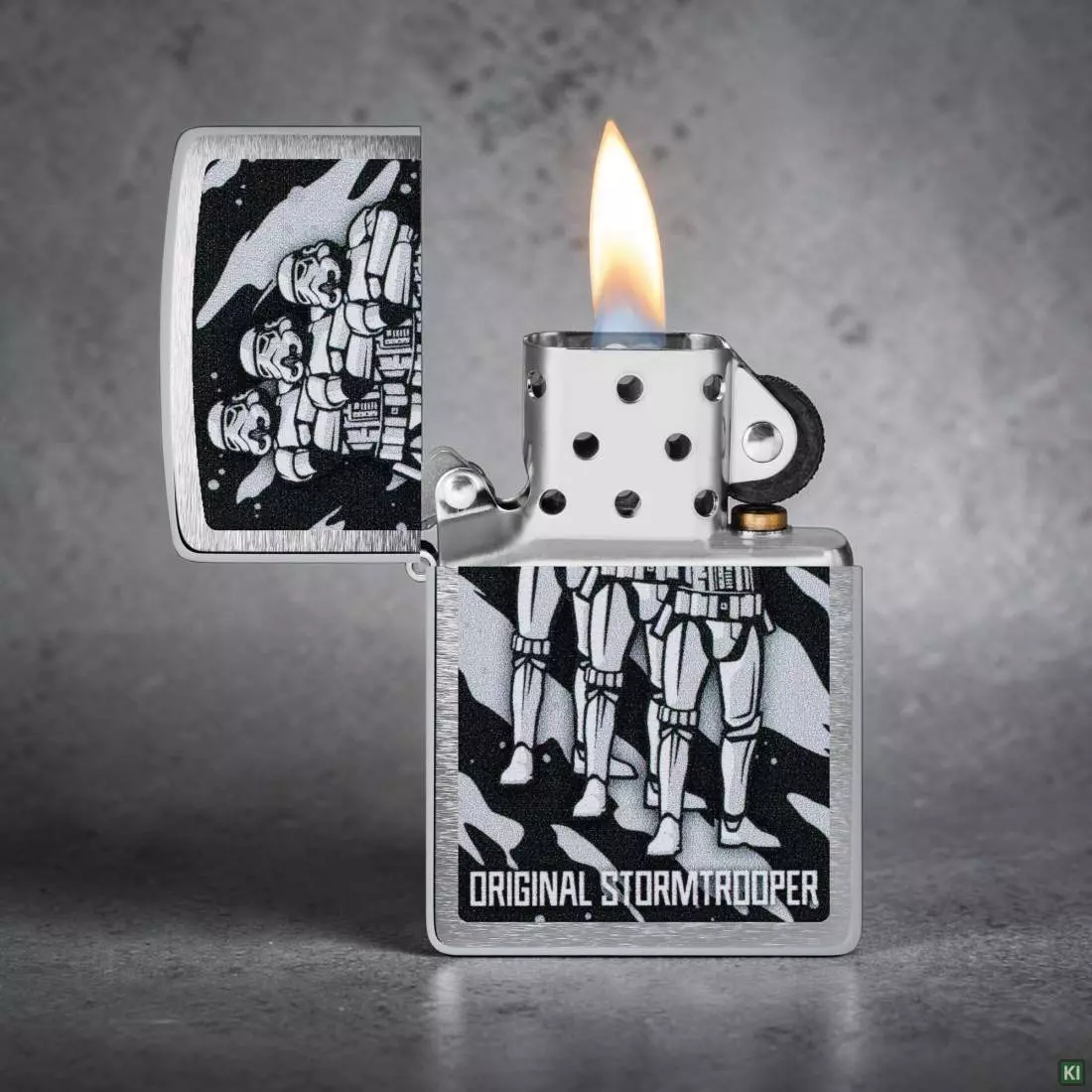 Produktbild: Zippo Original Stormtrooper Squad Chrom gebürstet Feuerzeug Szene