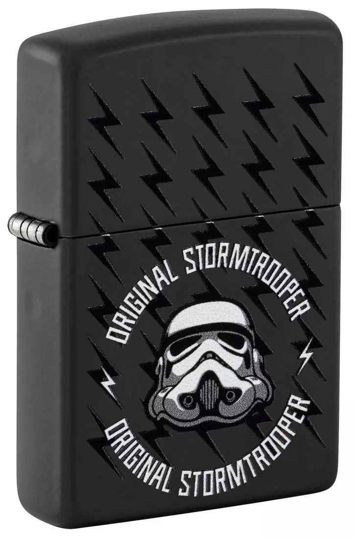 Produktbild: Zippo Original Stormtrooper Helm und Blitze schwarz matt 60007765