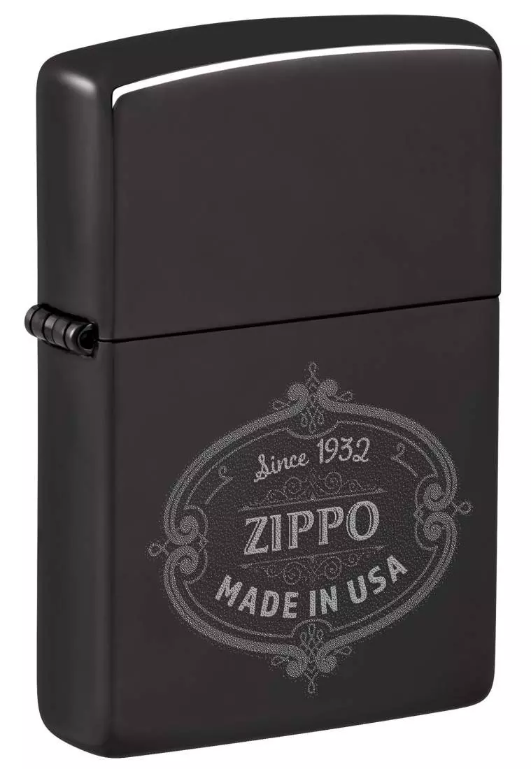 Produktbild: Zippo Plakette schwarz poliert Feuerzeug 60007713