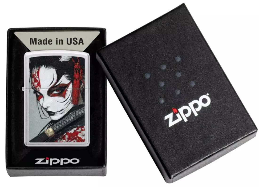 Produktbild: Zippo Samurai Woman Chrom satin FeuerzeugVerpackung